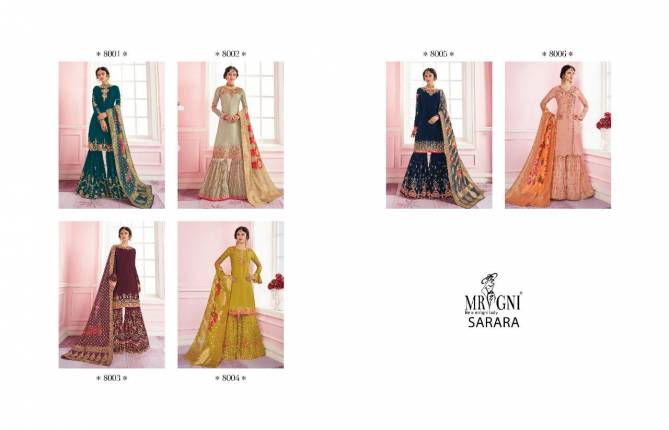 UTSAV MRIGNI SARARA Latest Fancy Wedding Wear Designer Satin Georgette Heavy Work Salwar Suit Collection